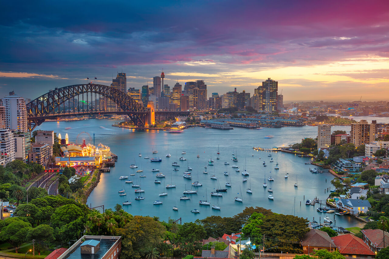 Australia with Harbour Bridge Australia with Harbour Bridge